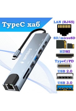 USB‑C хаб / док‑станция с HDMI и LAN, UHB-D3